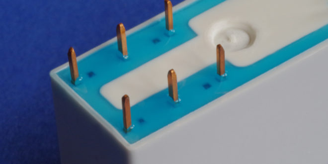 Electronics adhesives cure with UV, visible light or moisture