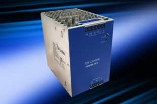 Long field life 48V 480W DIN rail power supply has a narrow 84mm width