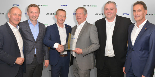 Avnet Abacus wins TDK European Distribution Award in Gold for second year in succession