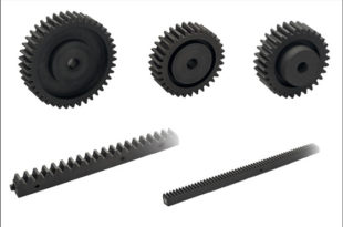 rack and spur gear transmission elements