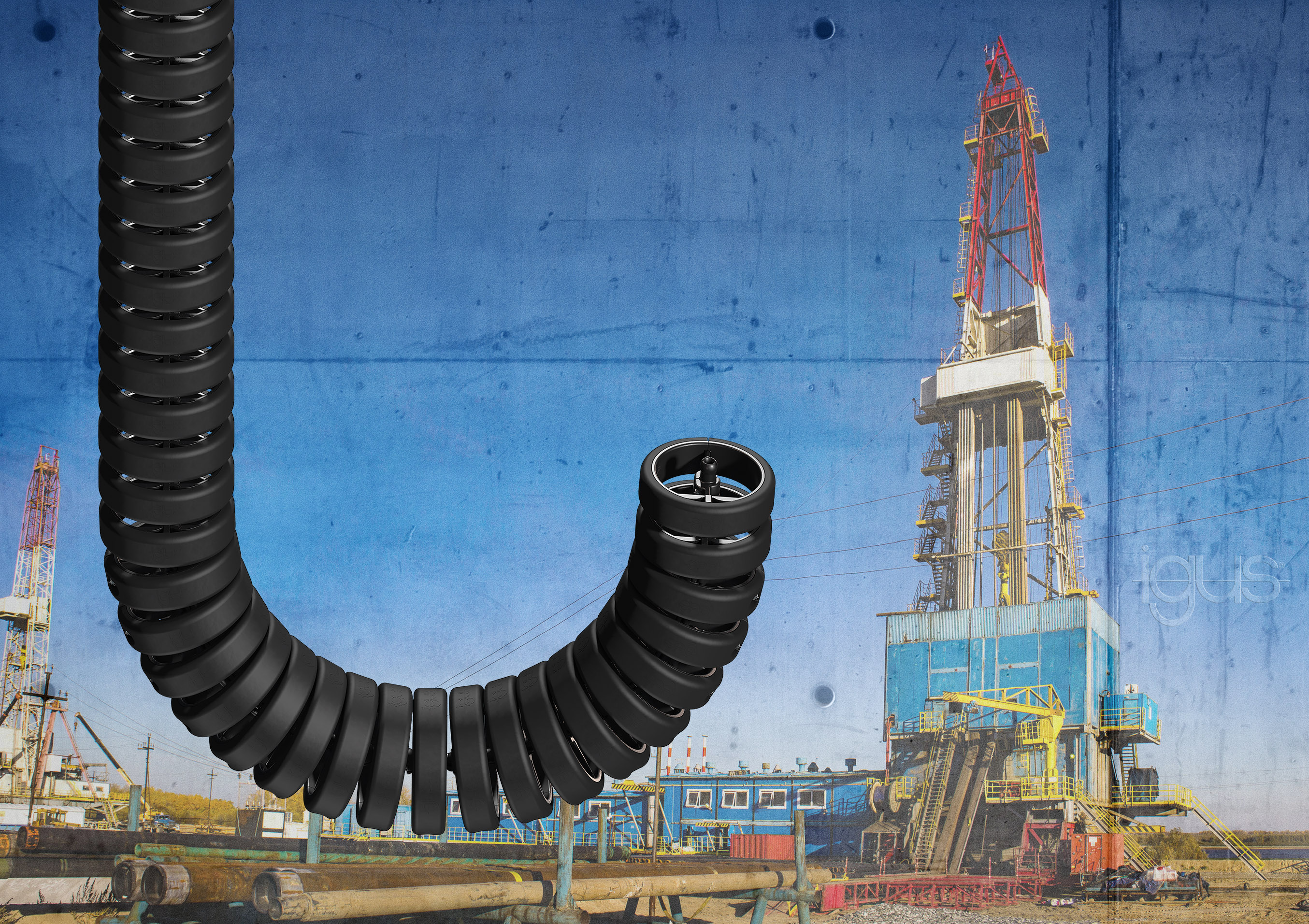 How energy chain provides safe cable management for top drives