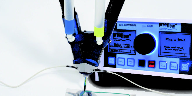 Tips for the precise dispensing of small amounts of two-part adhesives