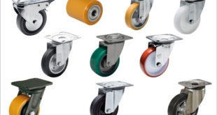 Castors and wheels for industrial purposes