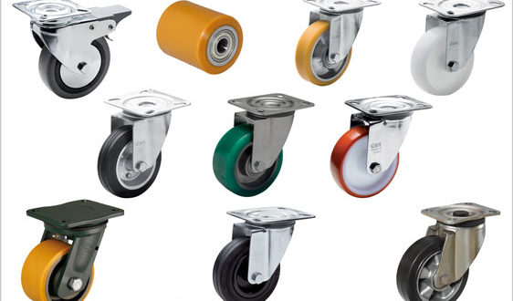 Castors and wheels for industrial purposes