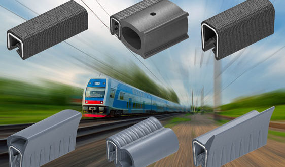 Flame-retardant, low smoke, low tox gaskets for the rail industry