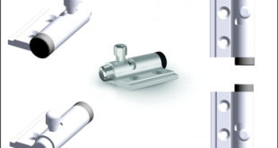 Small aluminium spring-loaded latch