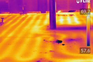 How to find leaks in concrete using a thermal imaging
