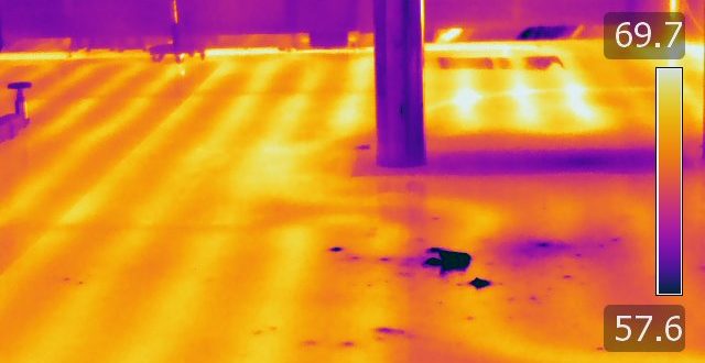 How to find leaks in concrete using a thermal imaging