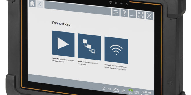Tablet PC tool for commissioning and maintenance staff