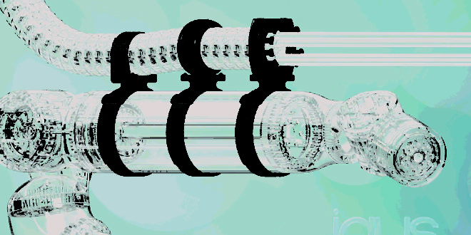 Universal clamp for energy chains and corrugated hoses