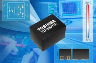 Voltage drive photorelay with a 2.9mm2 footprint