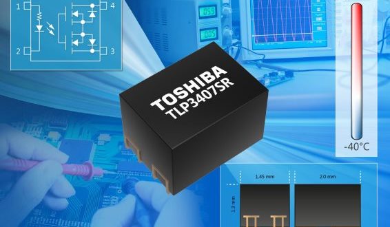 Voltage drive photorelay with a 2.9mm2 footprint