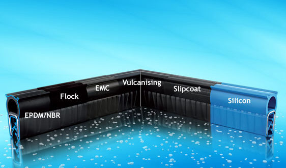 Materials and processes for cabinet/enclosure sealing profiles