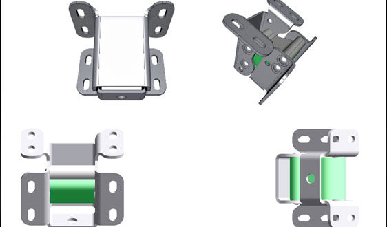 Heavy duty parallelogram hinges from offer easy operation and 110° opening