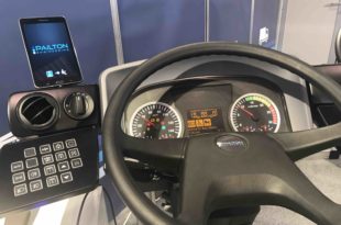 Electric memory steering column arrives to bus market