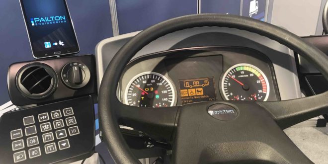 Electric memory steering column arrives to bus market