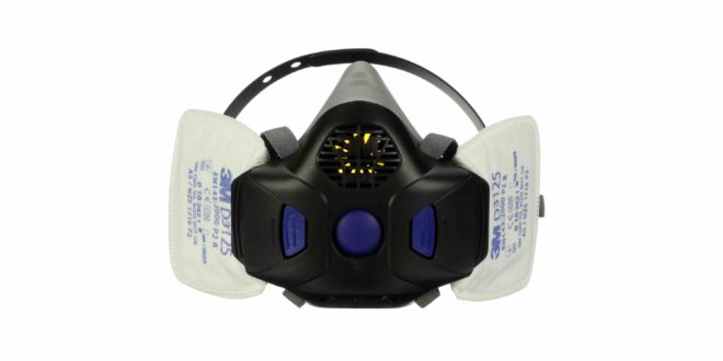 Quad-flow particle-and-gas respirators