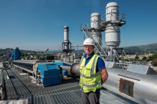 Furnace boosts glass wool production