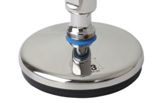 Hygienic feet, knobs, nuts and handles