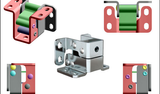 125° corrosion resistant hinges