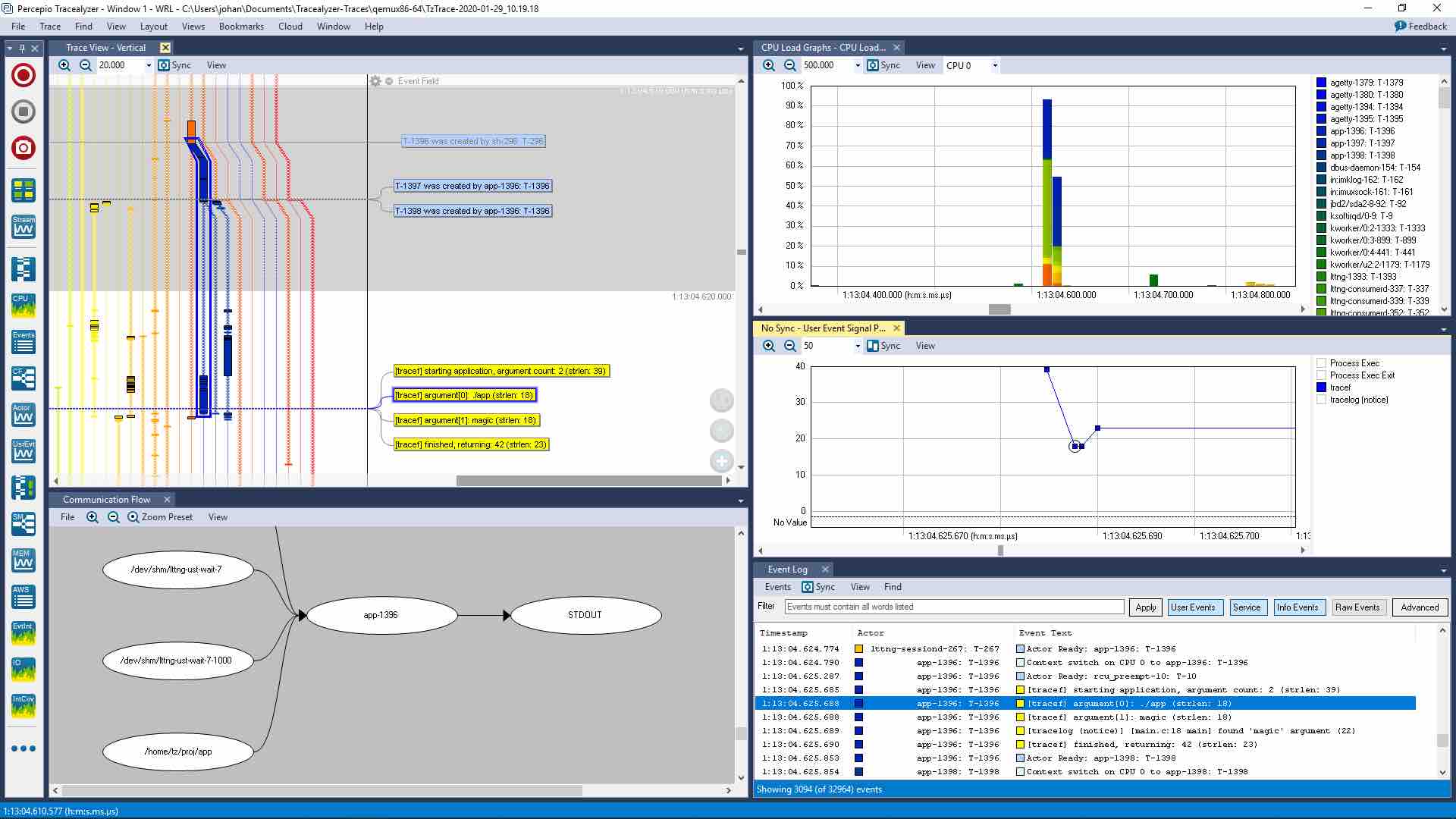 Data trace. Разработчик линукс. embedded linux. visual trace route 0.8. low level trace debug info.