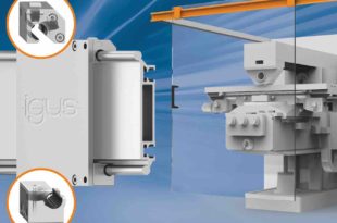 Hybrid roller bearings for easy adjustment in lateral positioning systems