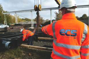 ECS manufacturing and site teams ready to carry out essential engineering work