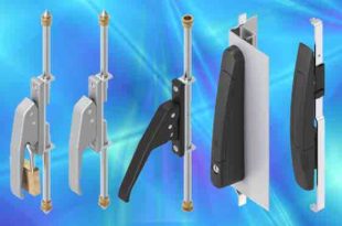 Space-saving lever locking lift handles