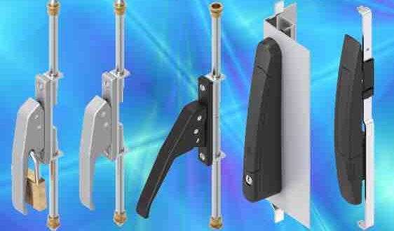 Space-saving lever locking lift handles