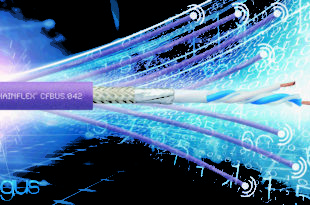Single pair ethernet cable for energy chains