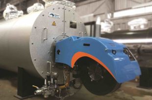 Low emission burner available for small steam boilers