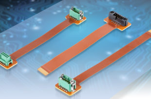 Connectors with flexible printed circuits attached