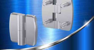 Vandal-resistant 180° stainless steel hinge