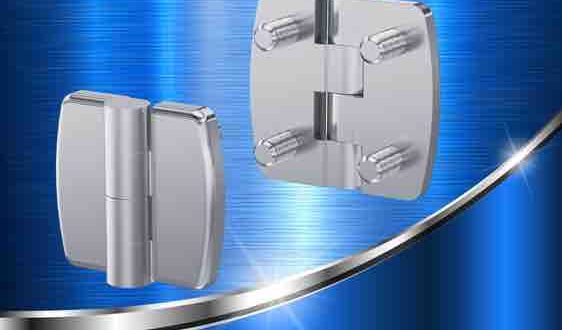Vandal-resistant 180° stainless steel hinge
