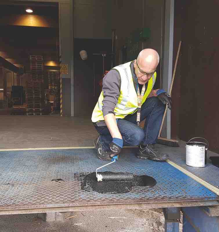 Solvent-free coatings create durable anti-slip surfaces