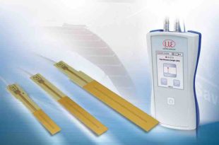 Handheld capacitive gap measurement device measures to micron accuracy