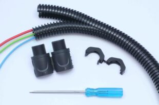 Double slit corrugated conduits