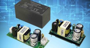 5 to 25W board mount Class II power supplies have wide operating temperature ranges