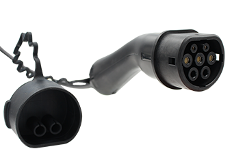 Charging connectors for 1- or 3-phase electric vehicle charging