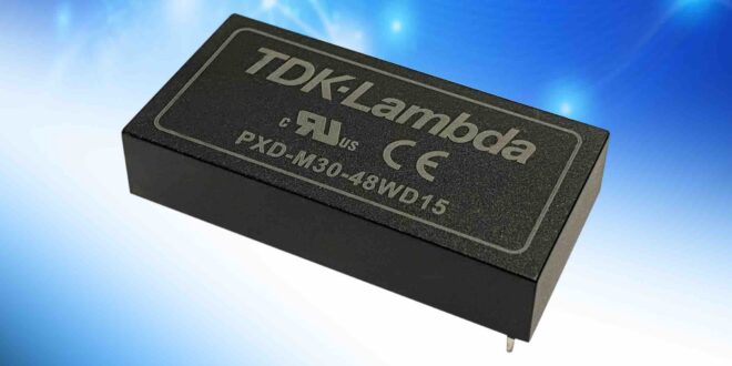 30W medical and industrial DC-DC converters have 5kVac reinforced isolation