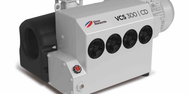 Rotary vane vacuum pump reduces maintenance needs