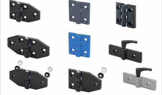 Hinges in glass reinforced polypropylene