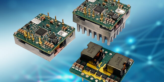 Have an output adjustment of 3.3V to 24V and a 1/16th brick footprint
