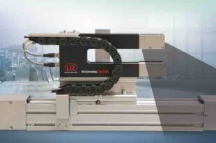 Compact thickness measurement gauge