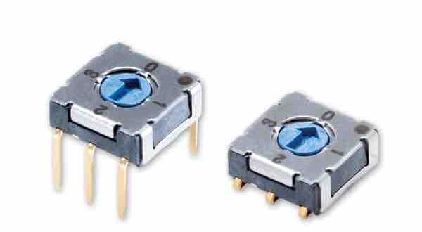 Micro rotary DIP switches for space-constrained designs
