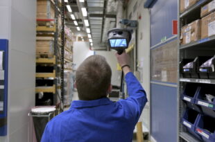 Ultrasonic imaging camera for detection of compressed air leaks and electrical discharge