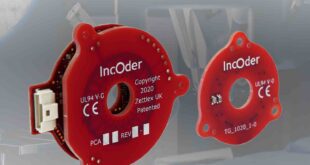 Miniature inductive encoder is lightweight and accurate for robotic joints