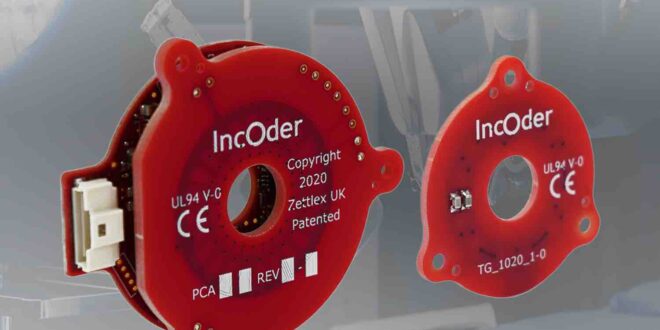 Miniature inductive encoder is lightweight and accurate for robotic joints