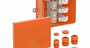 Cable junction box enclosure provides fire protection for tunnels