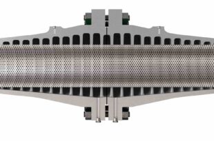 Silencer helps protect workers from gas process noise